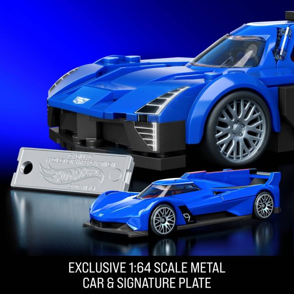 Mattel Brick Shop Hot Wheels Cadillac Project GTP Hypercar Building Toy Kit (236 Pieces), for Collectors - Image 5